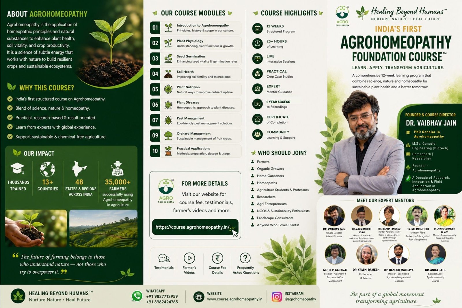 Agrohomeopathy Foundation Program